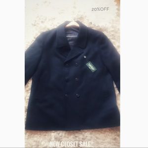 Men’s sz 2X Ralph Lauren Navy Blue pea coat